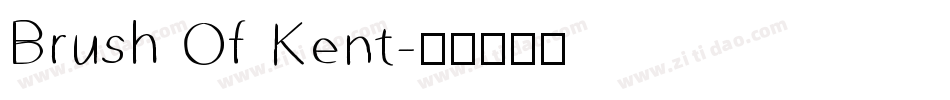 Brush Of Kent字体转换